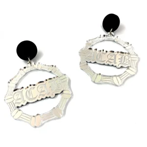 Bamboo Hoops | Earrings^Haus Of Dizzy 'ACAB' Bamboo Hoops