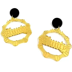 Bamboo Hoops | Earrings^Haus Of Dizzy 'Aunty' Bamboo Hoops
