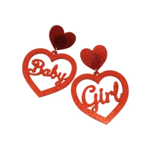 Earrings^Haus Of Dizzy 'Baby Girl' Heart Earrings