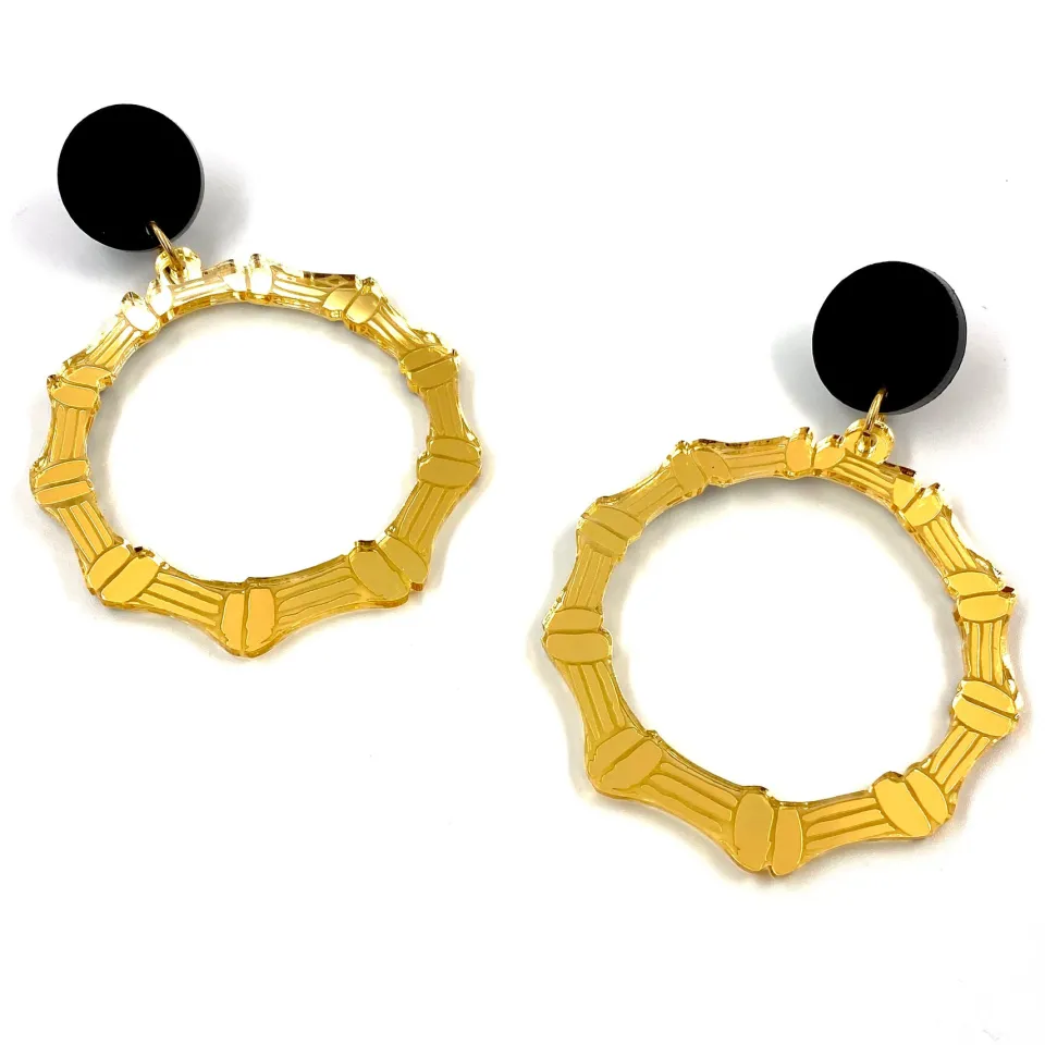 haus_of_dizzy_bamboo_hoop_0.webp Bamboo Hoops | Earrings^Haus Of Dizzy Bamboo Hoops