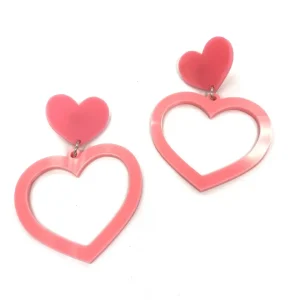 Earrings | Barbie Hearts^Haus Of Dizzy Barbie Heart Earrings
