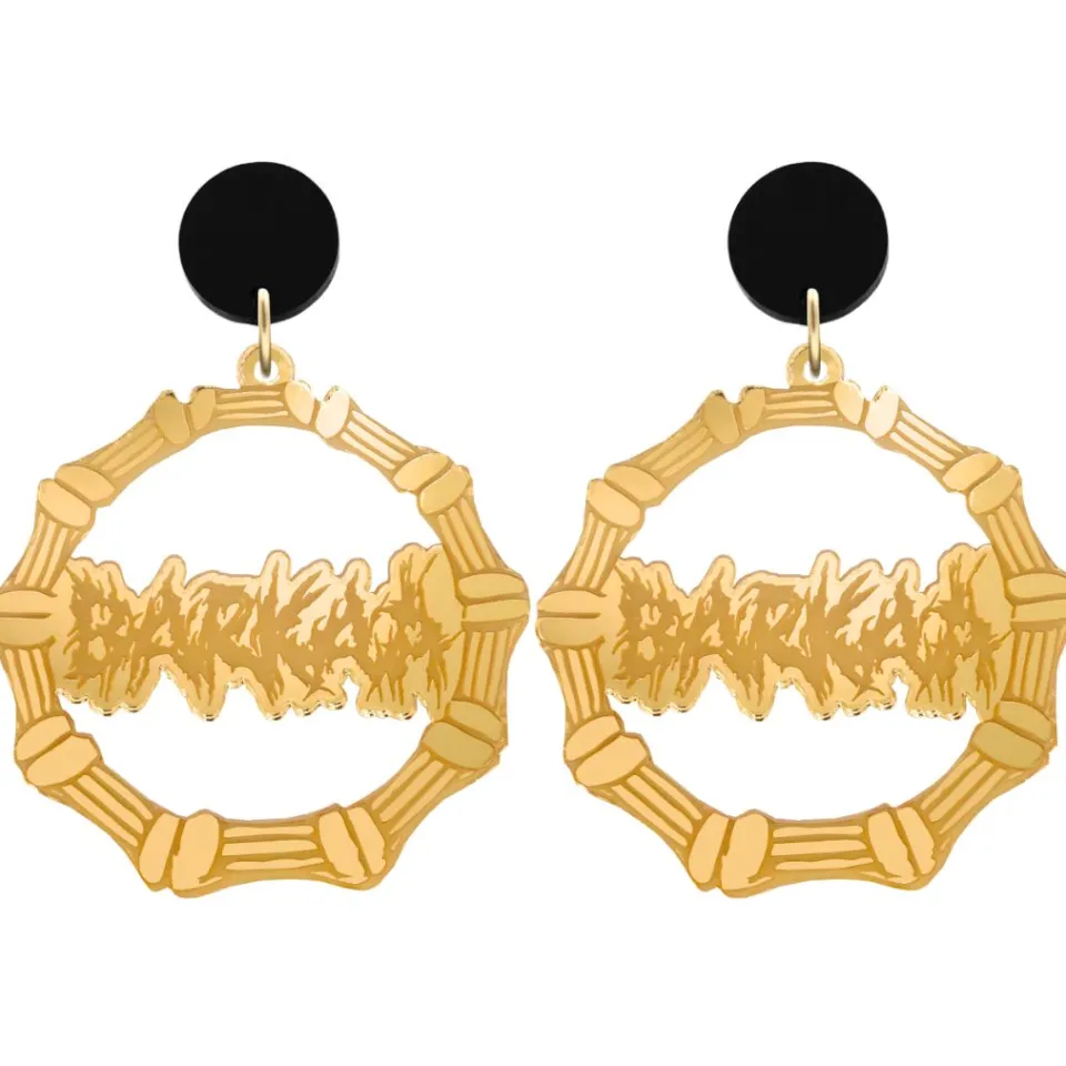 haus_of_dizzy_barkaa_bamb_0.webp Earrings | Bamboo Hoops^Haus Of Dizzy 'BARKAA' BAMBOO HOOPS