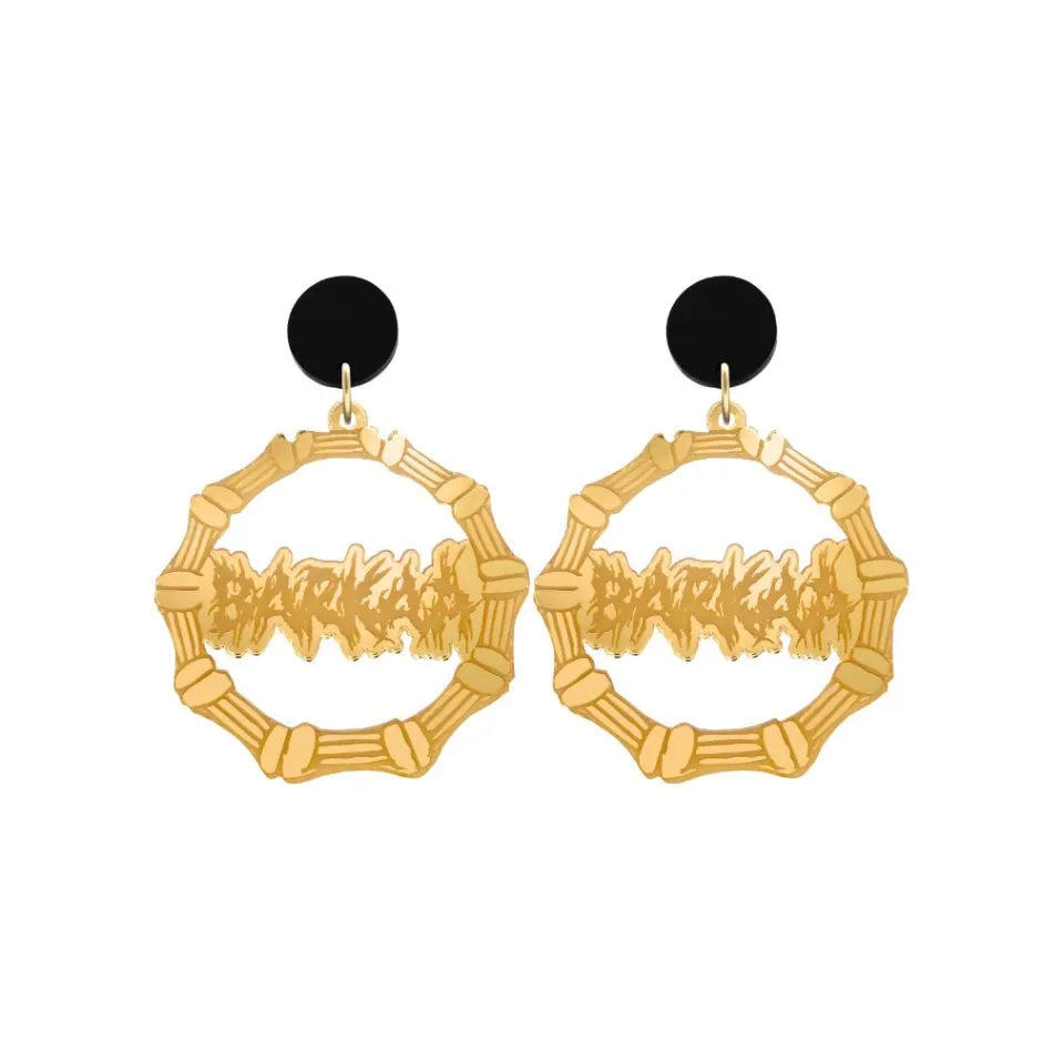 haus_of_dizzy_barkaa_bamb_1.webp Earrings | Bamboo Hoops^Haus Of Dizzy 'BARKAA' BAMBOO HOOPS