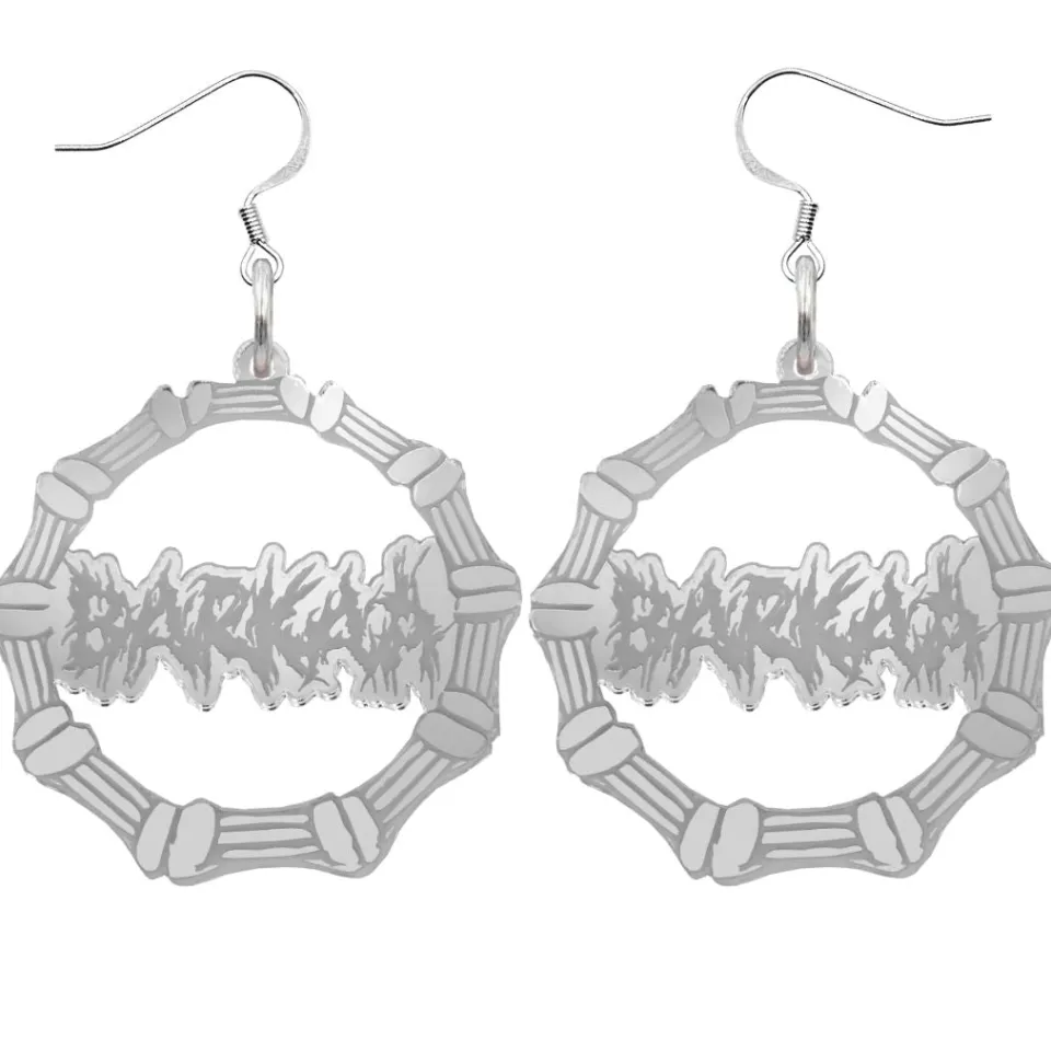 haus_of_dizzy_barkaa_bamb_7.webp Earrings | Bamboo Hoops^Haus Of Dizzy 'BARKAA' BAMBOO HOOPS