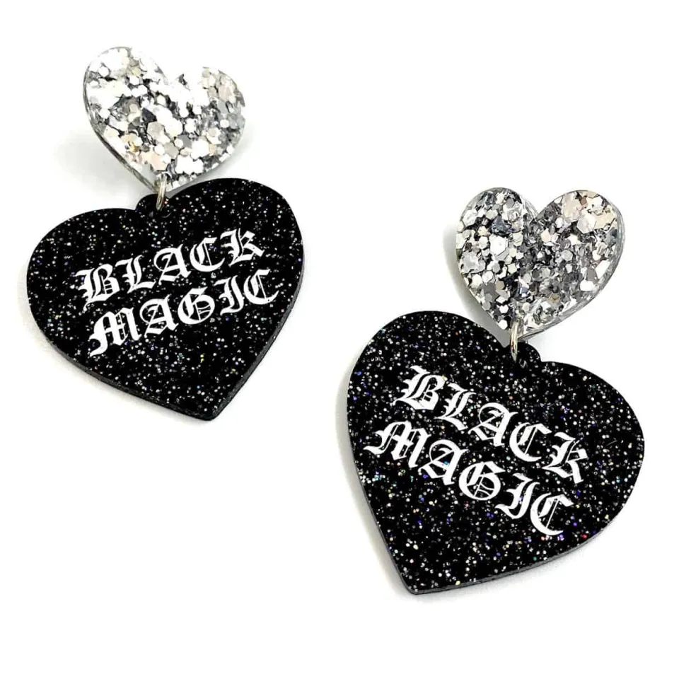 haus_of_dizzy_black_magic_2.webp Earrings^Haus Of Dizzy 'Black Magic' Heart Earrings