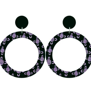 Earrings^Haus Of Dizzy Blak Collection - 'Meeting Place' Hoop Earrings