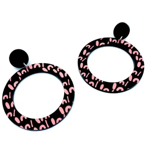 Earrings^Haus Of Dizzy Blak Collection - 'Woman' Hoop Earrings