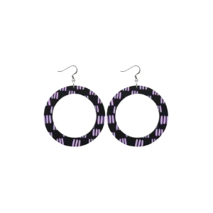 Earrings^Haus Of Dizzy Blak Collection – 'Markings' Hoop Earrings
