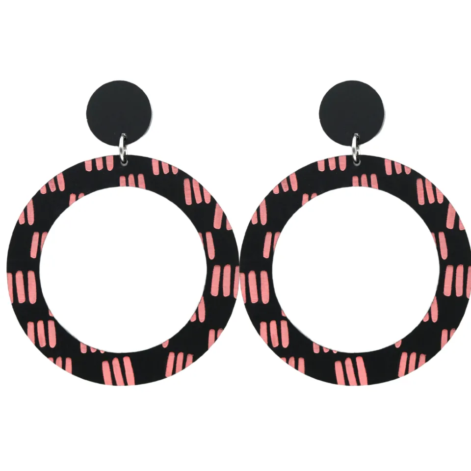 haus_of_dizzy_blak_collec_19-3.webp Earrings^Haus Of Dizzy Blak Collection – 'Markings' Hoop Earrings