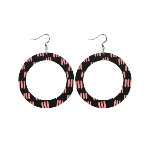 Earrings^Haus Of Dizzy Blak Collection – 'Markings' Hoop Earrings
