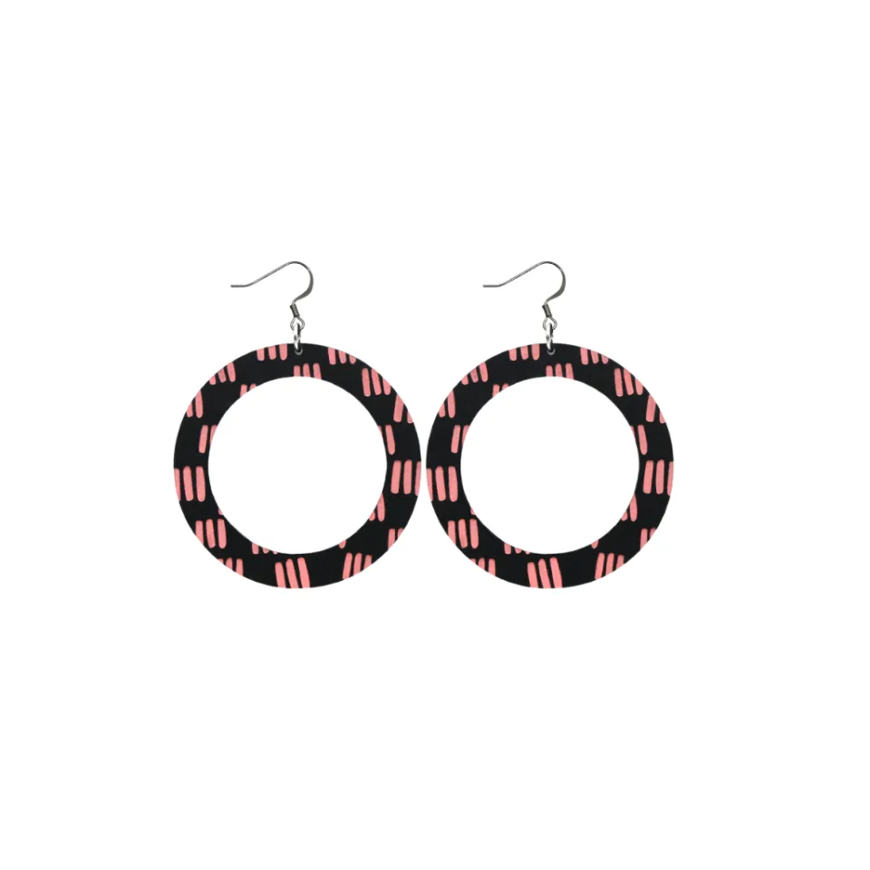 haus_of_dizzy_blak_collec_24-2.webp Earrings^Haus Of Dizzy Blak Collection – 'Markings' Hoop Earrings