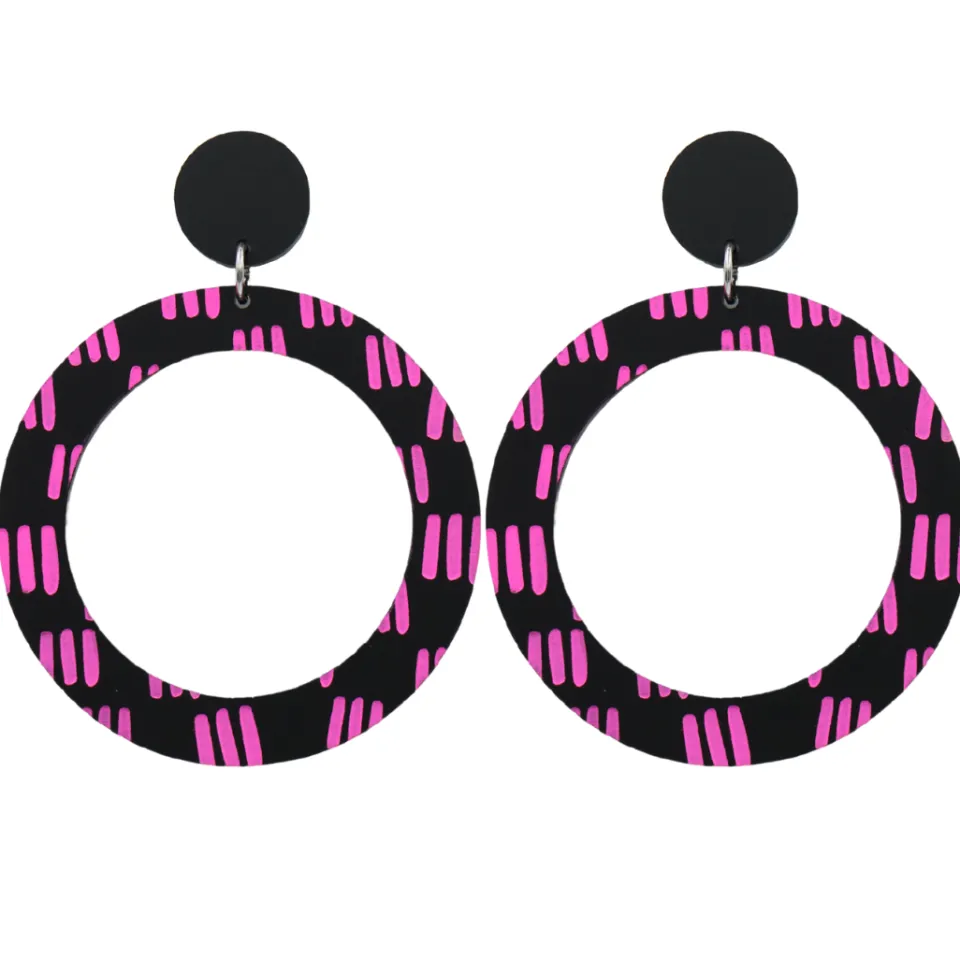haus_of_dizzy_blak_collec_25-2.webp Earrings^Haus Of Dizzy Blak Collection – 'Markings' Hoop Earrings