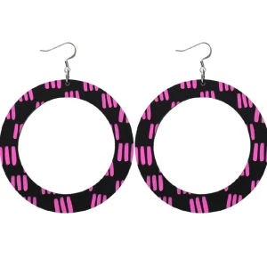 Earrings^Haus Of Dizzy Blak Collection – 'Markings' Hoop Earrings