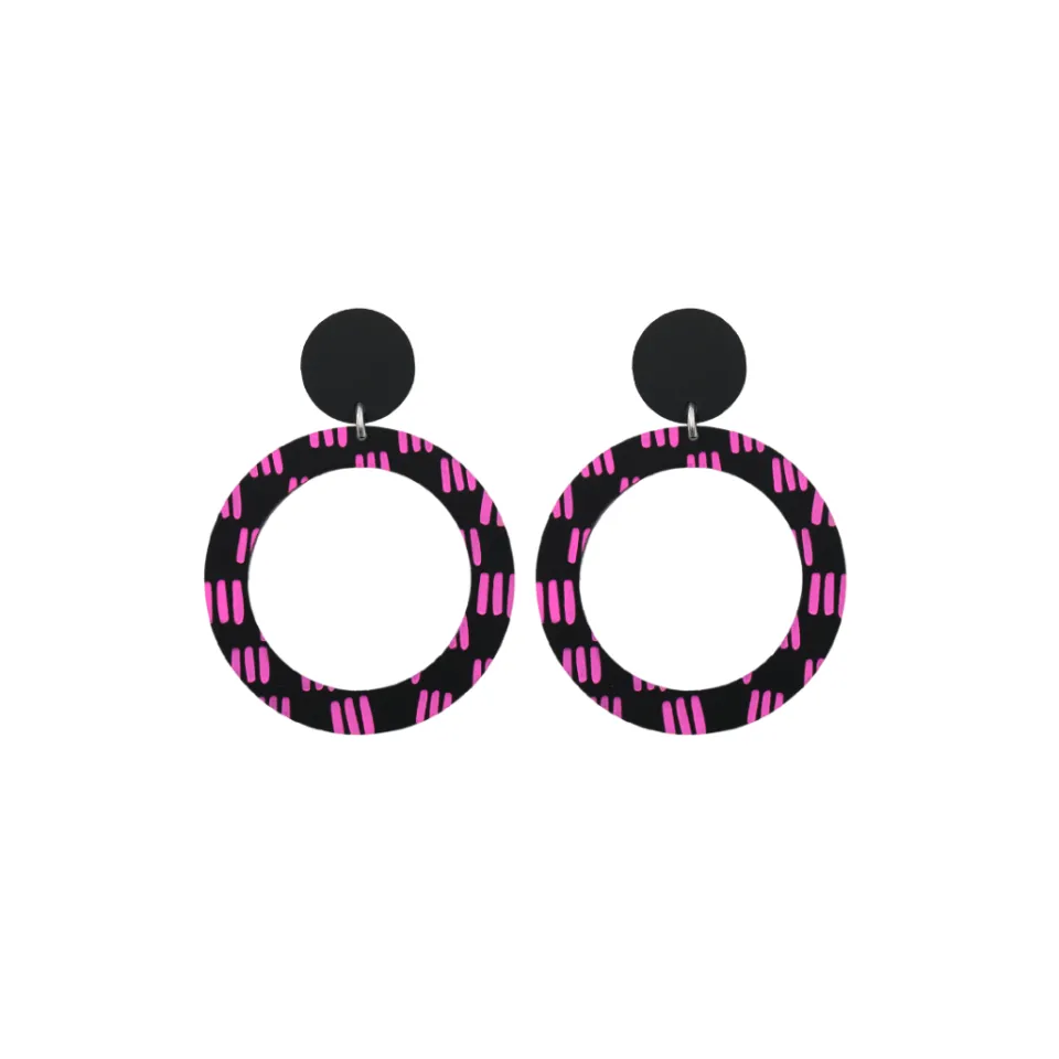 haus_of_dizzy_blak_collec_28-2.webp Earrings^Haus Of Dizzy Blak Collection – 'Markings' Hoop Earrings