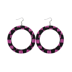 Earrings^Haus Of Dizzy Blak Collection – 'Markings' Hoop Earrings