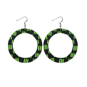 Earrings^Haus Of Dizzy Blak Collection – 'Markings' Hoop Earrings
