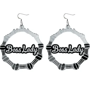 Bamboo Hoops | Earrings^Haus Of Dizzy 'Boss Lady' Bamboo Hoops