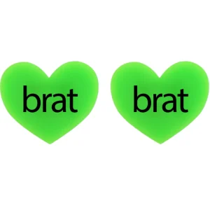 Earrings^Haus Of Dizzy 'brat summer' Heart Stud Earrings