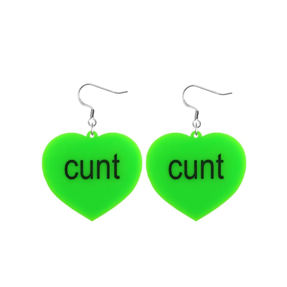 haus_of_dizzy_brat_summer_11.webp Earrings^Haus Of Dizzy 'brat summer' Heart Earrings