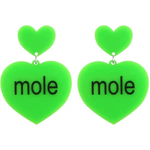 Earrings^Haus Of Dizzy 'brat summer' Heart Earrings