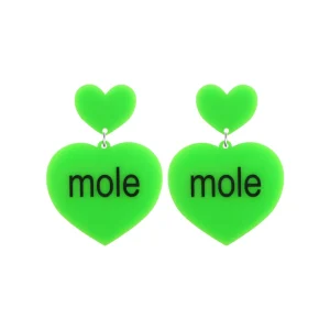 Earrings^Haus Of Dizzy 'brat summer' Heart Earrings