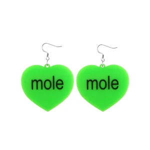 Earrings^Haus Of Dizzy 'brat summer' Heart Earrings