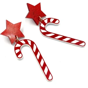 Earrings^Haus Of Dizzy Candy Cane Earrings