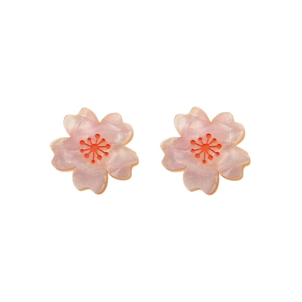 haus_of_dizzy_cherry_blos_0.webp Earrings^Haus Of Dizzy Cherry Blossom Stud Earrings