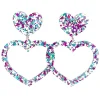 Earrings^Haus Of Dizzy Confetti Barbie Heart Earrings