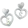 Earrings^Haus Of Dizzy 'Croc Dollarz' Mirror Heart Earrings