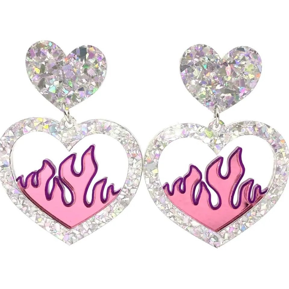 haus_of_dizzy_crystal_fla_0.webp Earrings^Haus Of Dizzy Crystal Flame Heart Earrings ?