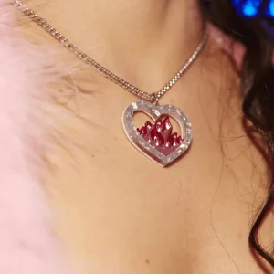 Necklaces^Haus Of Dizzy Crystal Flame Heart Necklace ?