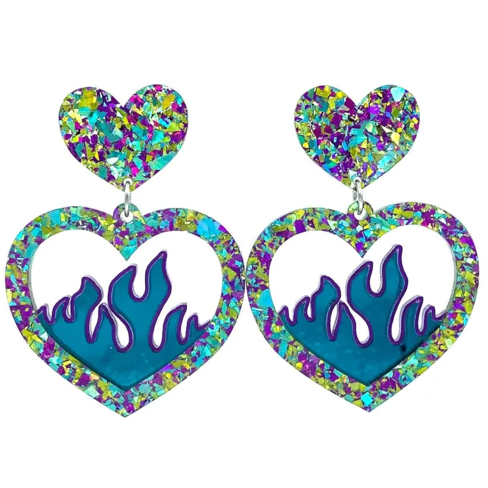 haus_of_dizzy_crystal_fla_6.webp Earrings^Haus Of Dizzy Crystal Flame Heart Earrings ?
