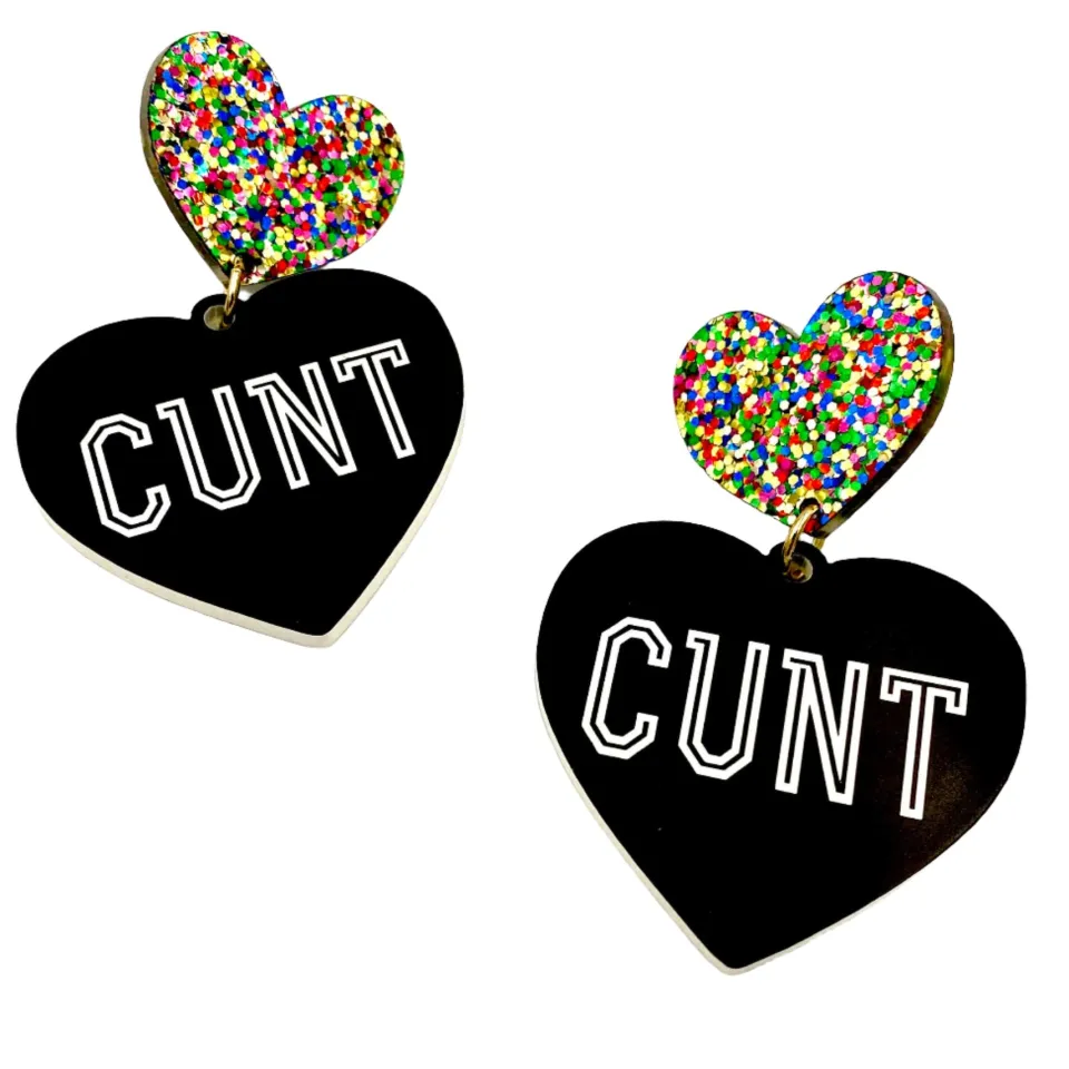 haus_of_dizzy_cunt_heart__0.webp Earrings^Haus Of Dizzy Cunt Heart Earrings