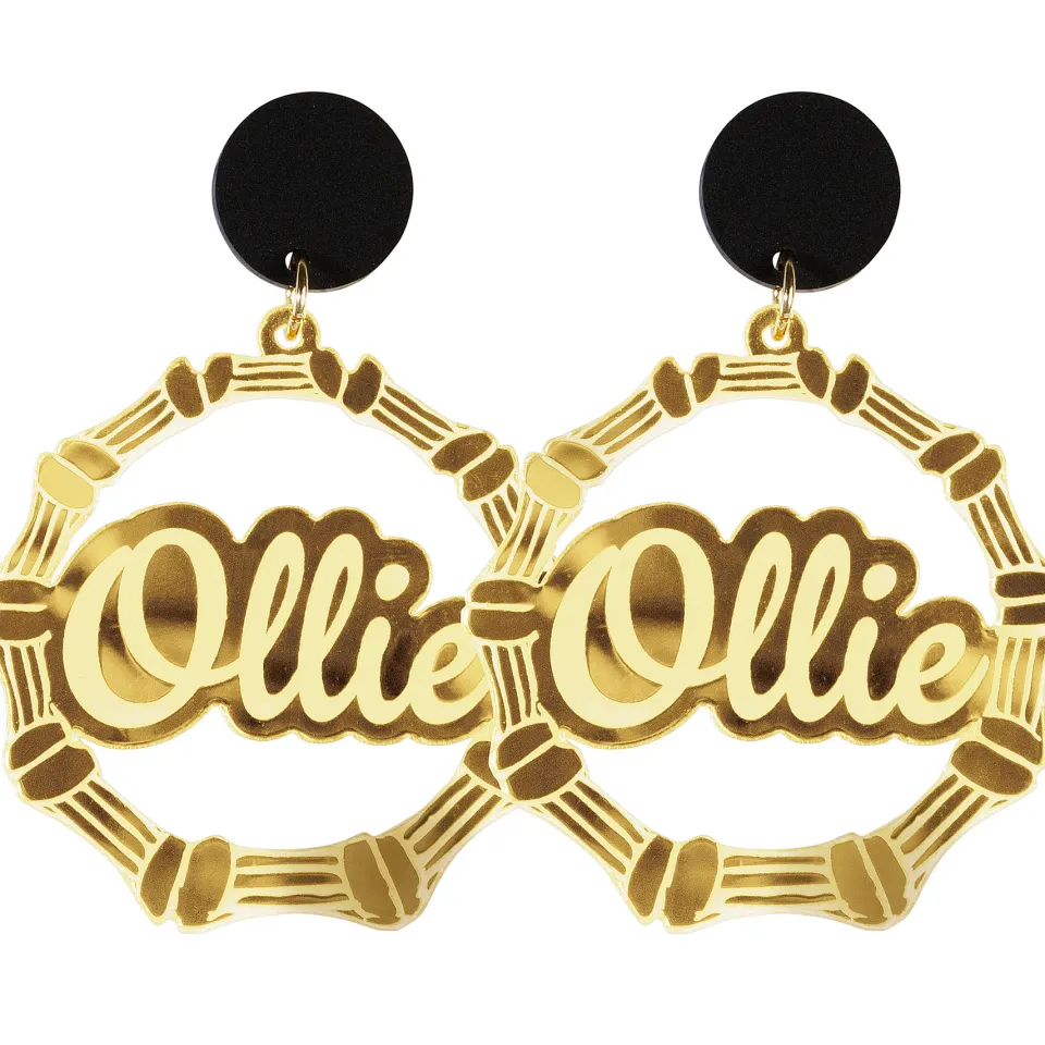 haus_of_dizzy_custom_bamb_0.webp Personalised Jewels | Bamboo Hoops^Haus Of Dizzy Custom Bamboo Earrings