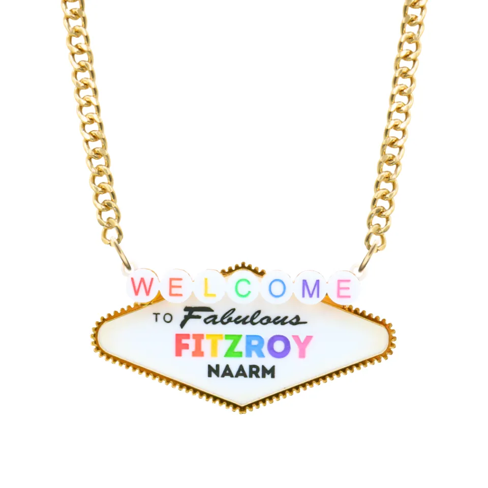 haus_of_dizzy_custom_welc_2.webp Personalised Jewels | Necklaces^Haus Of Dizzy Custom 'Welcome to the Fabulous Hood' Necklace