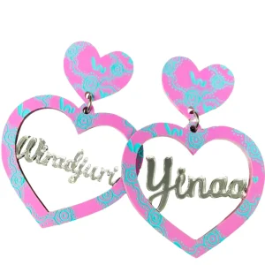 Personalised Jewels | Earrings^Haus Of Dizzy Custom Wiradjuri Yinaa Heart Hoops