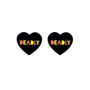 Earrings^Haus Of Dizzy 'Deadly' Heart Earrings