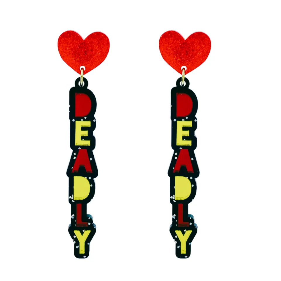 haus_of_dizzy_deadly_stac_0.webp Stacked Earrings | Earrings^Haus Of Dizzy 'Deadly' Stacked Mirror Earrings