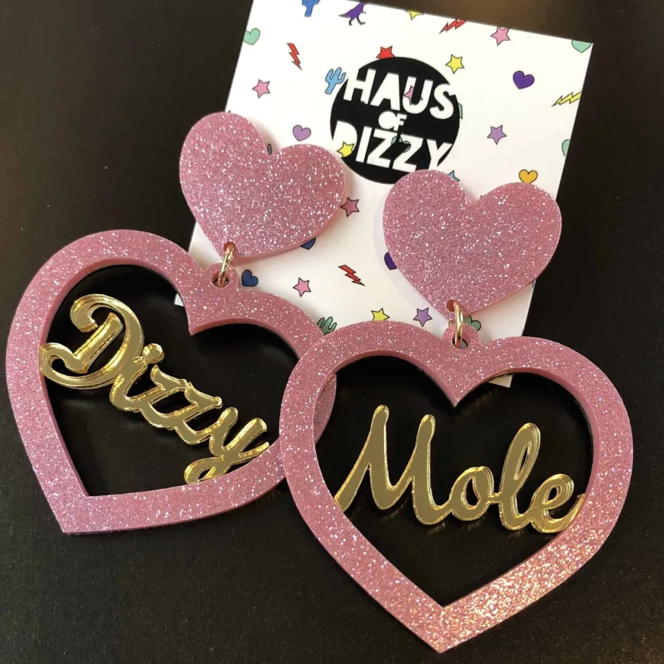 haus_of_dizzy_dizzy_mole__0.webp Earrings^Haus Of Dizzy 'Dizzy Mole' Heart Earrings