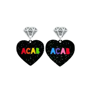Earrings^Haus Of Dizzy 'F U ACAB' DIAMONDS EARRINGS