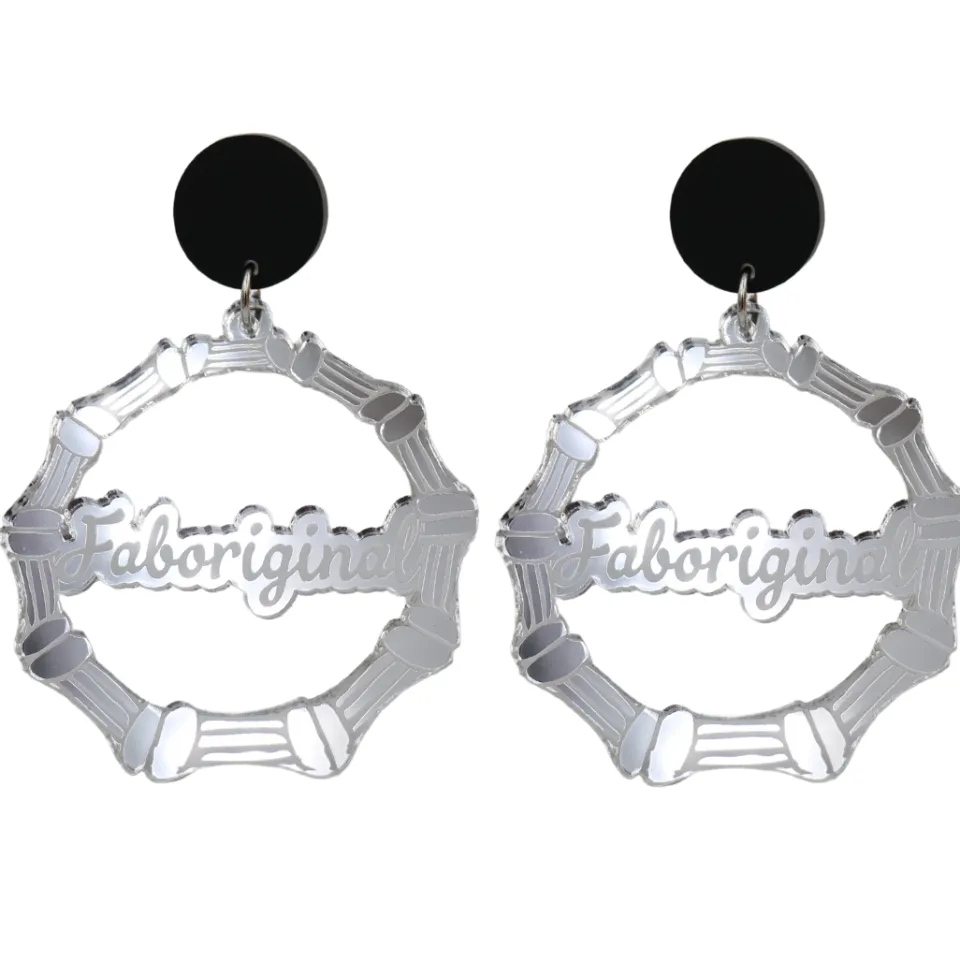 haus_of_dizzy_faboriginal_0.webp Earrings^Haus Of Dizzy 'Faboriginal' Bamboo Hoop Earrings
