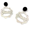 Earrings^Haus Of Dizzy 'Fancy' Bamboo Hoops