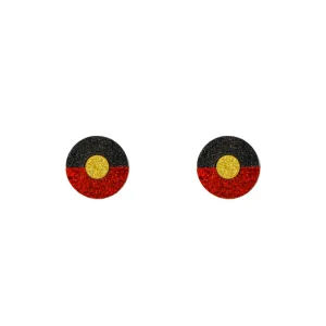 Earrings^Haus Of Dizzy 'First Nations Pride' Circle Studs