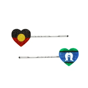 Hair Accessories^Haus Of Dizzy 'First Nations Pride' Mirror Flag Hair Pins ✊?✊?✊?✊?✊?