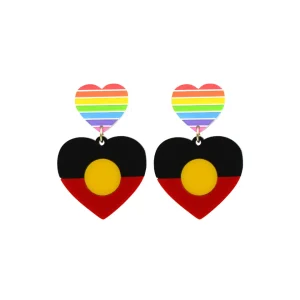 Earrings^Haus Of Dizzy 'First Nations Rainbow Pride' Earrings