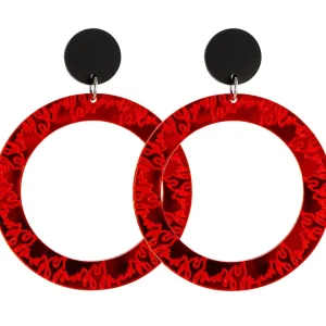 Earrings^Haus Of Dizzy 'Fiyah' Hoop Earrings