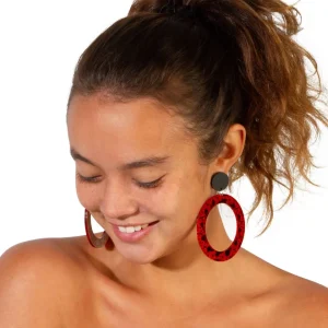 Earrings^Haus Of Dizzy 'Fiyah' Hoop Earrings