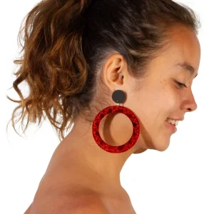 Earrings^Haus Of Dizzy 'Fiyah' Hoop Earrings