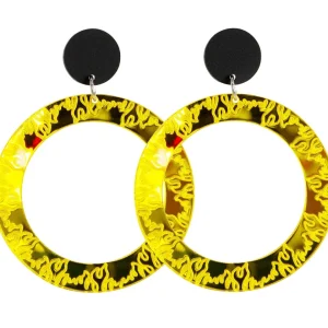 Earrings^Haus Of Dizzy 'Fiyah' Hoop Earrings